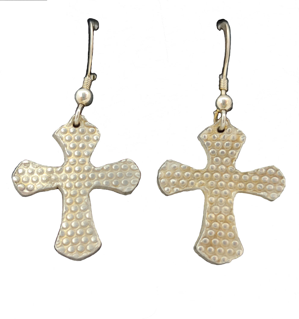 Celtic cross earrings