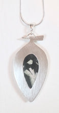 Chinese Writing Stone pendant necklace